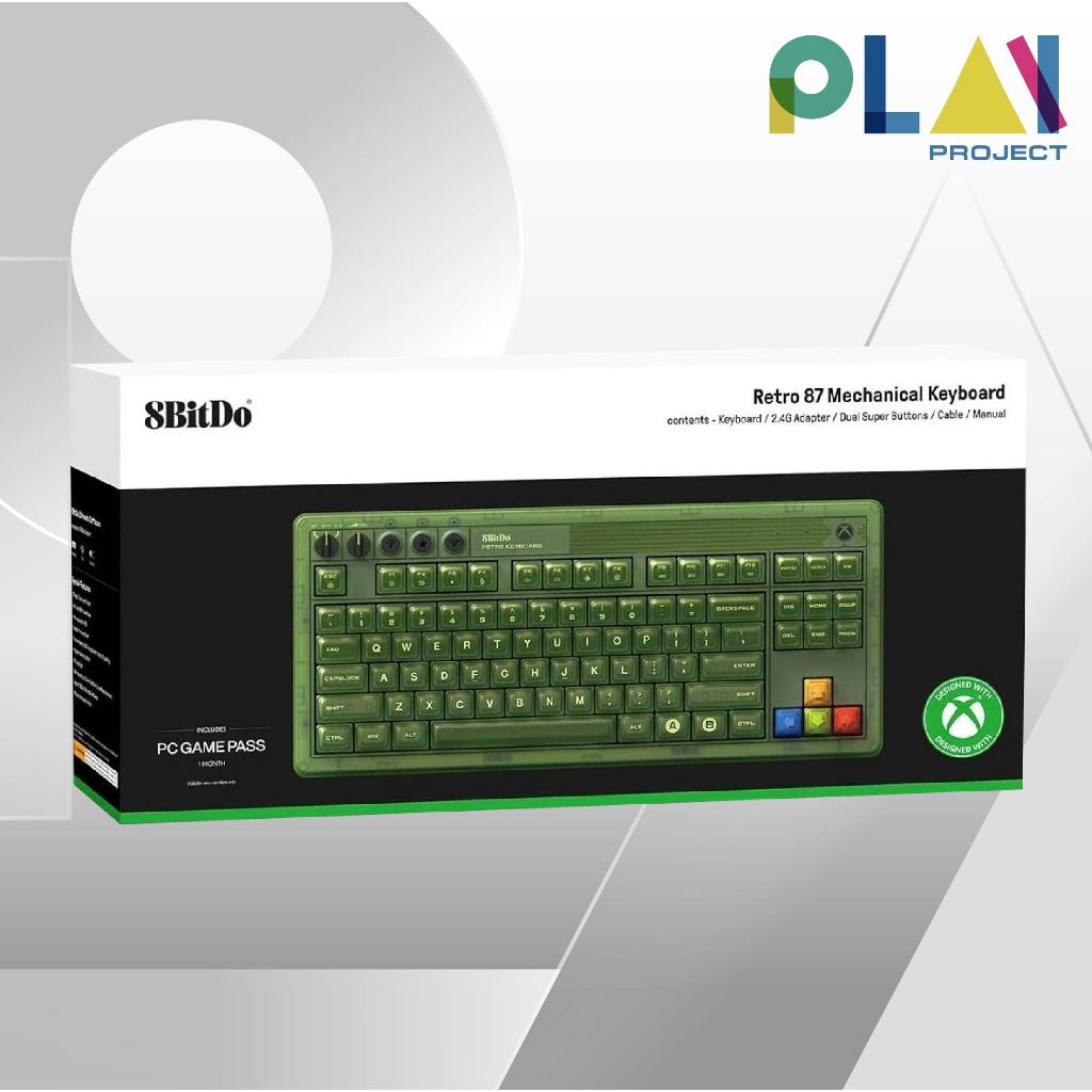 คีย์บอร์ด 8BitDo Retro 87 Mechanical Keyboard - Xbox Edition [มือ1]