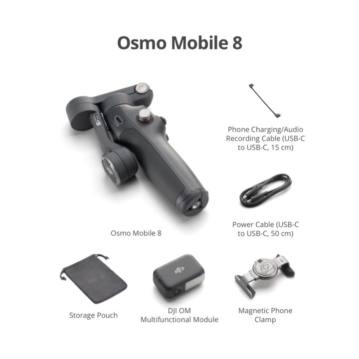 [พร้อมส่ง] DJI Osmo Mobile 8 - Smartphone Stabilizer | ไม้กันสั่น | หมุนกล้องได้รอบตัว 360° | ระบบกันสั่นเเบบ 3 เเกน | Lazada Thailand