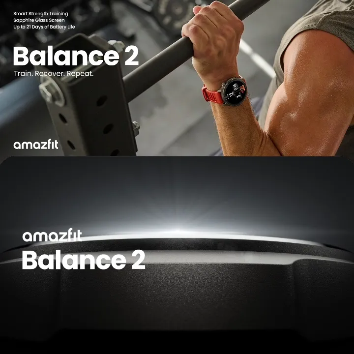 Amazfit Balance 2 47mm Smartwatch หน้าจอ AMOLED Sapphire 1.5" แบต 21วัน ฟรีแผนที่นำทาง กันน้ำ10ATM ดำน้ำลึก | Lazada Thailand