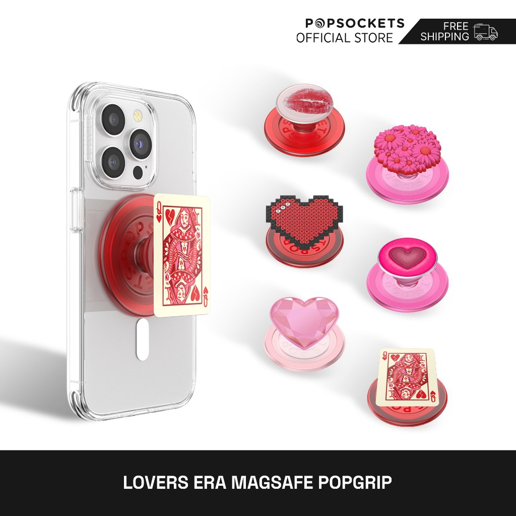 Popsockets Lovers Era MagSafe PopGrip | ที่จับโทรศัพท์มือถือ แบบพรีเมี่ยม | Popgrip | ซ็อกเก็ตป๊อป | ซ็อกเก็ตป๊อป | ป๊อป สเก็ต | Popsocket