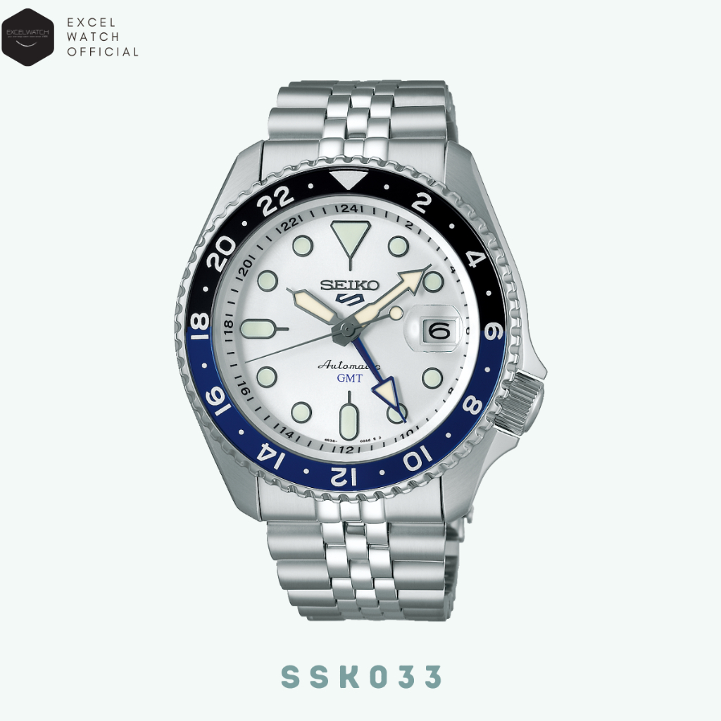 [ Excel Watch ] SEIKO ไซโก้ 5 SPORTS SKX Series GMT รุ่น SSK033 SSK033K SSK033K1 Automatic