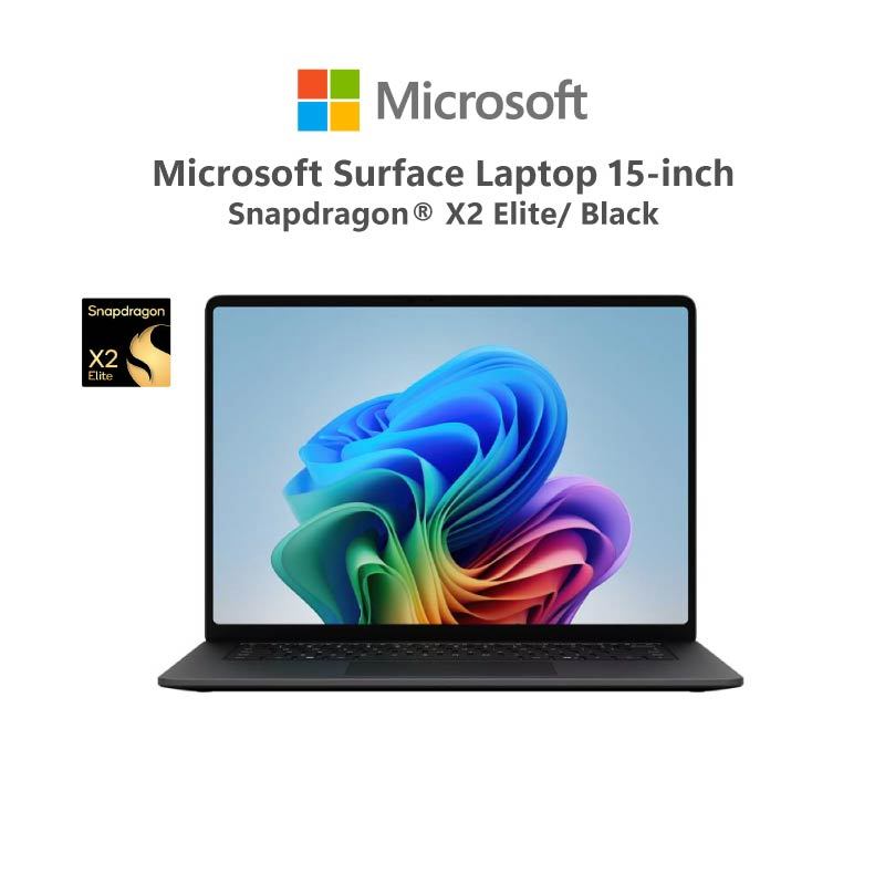 Surface Laptop 15-inch/Snapdragon X2 Elite/16GB/512GB/Black/Windows 11 Home