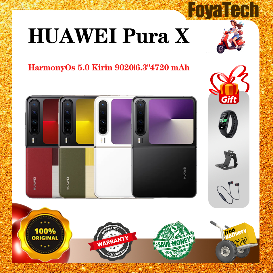 2025 HUAWEI Pura X Kirin 9020 HarmonyOS 5.0 6.3 inch Foldable LTPO2 OLED Dual SIM HUAWEI Pura X | Shopee Thailand