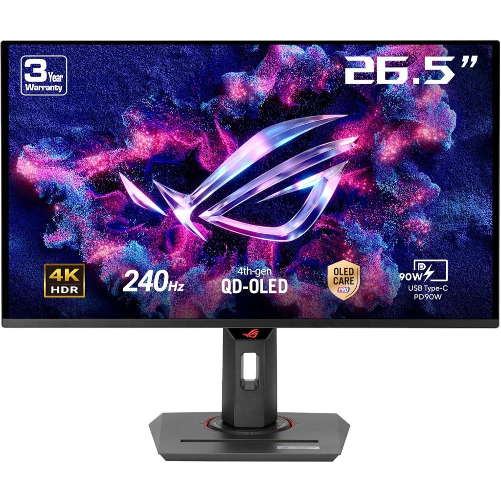 ASUS ROG Strix XG27UCDMG: 27" 4K Tendem 4th Gen QD-OLED 240Hz, 0.03ms, G-Sync, HDR 400 True Black, 99% DCI-P3, USB-C 90W