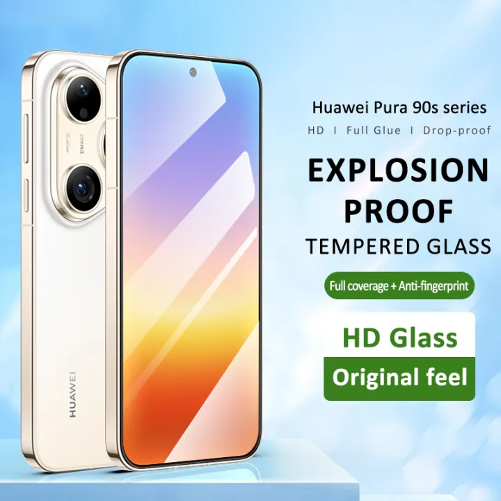 เคสป้องกันกระจกเทมเปอร์ Huawei Pura 90s Pro / 90s Pro Max / 90 / 90 Pro / 90 Pro Max แบบเต็มรูปแบบป้องกันการระเบิดเคสเป็นมิตรกับฟิล์มแก้วกระจกเทมเปอร์ | Lazada Thailand