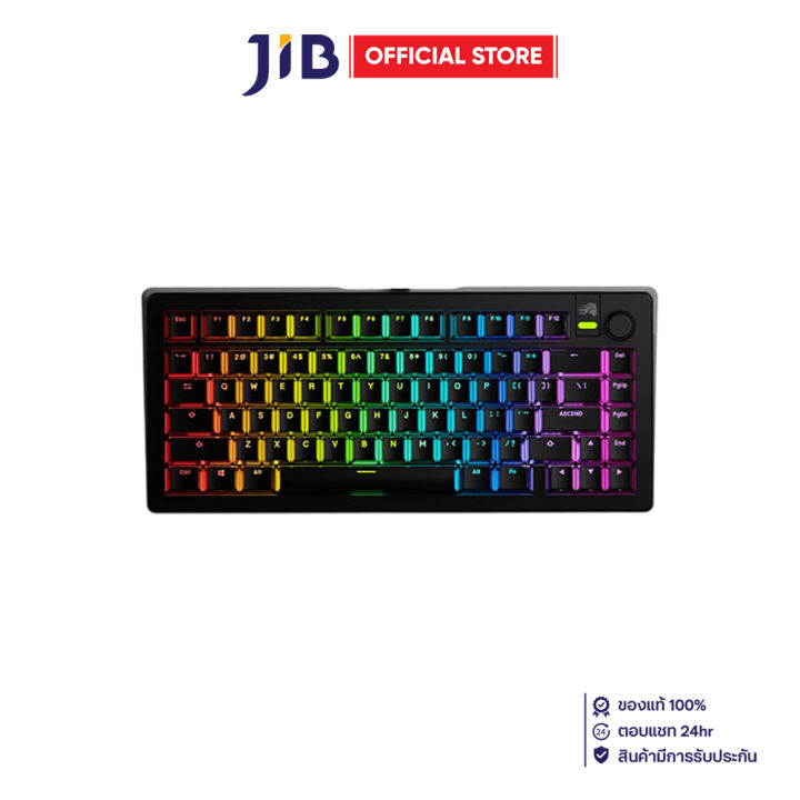 KEYBOARD (คีย์บอร์ด) GLORIOUS GMMK 3 PREBUILT 75% - GLORIOUS FOX LINEAR SWITCH RGB EN BLACK | Lazada Thailand