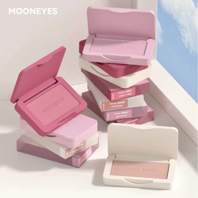 Mooneyes โรแมนติกสะสม ins moon blush ขยายและหดตัว natural matte ราคาไม่แพง | Shopee Thailand