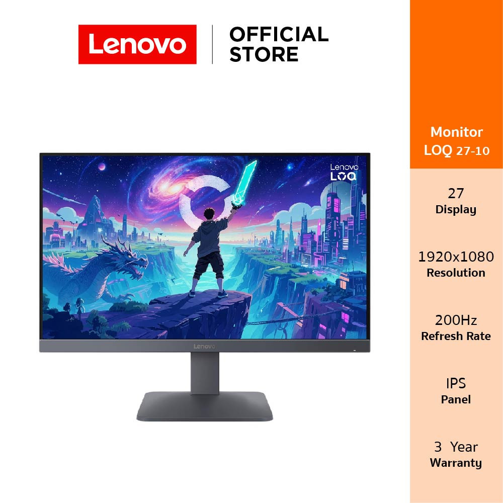 Lenovo LOQ 27-10(68F2GACBTH)Monitor 27" INCH FHD 200HZ IPS