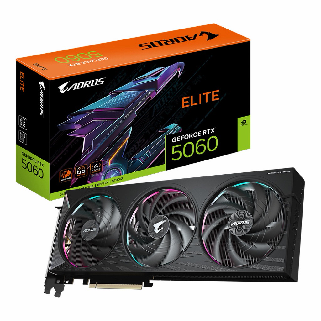 GIGABYTE AORUS RTX 5060 ELITE 8G - 8GB GDDR7 | Shopee Thailand