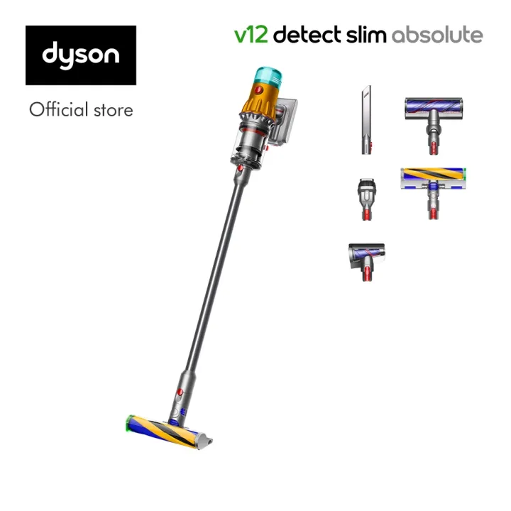 Dyson V12 Detect Slim ™ Absolute Cordless Vacuum Cleaner เครื่องดูดฝุ่นไร้สาย ไดสัน | Lazada Thailand