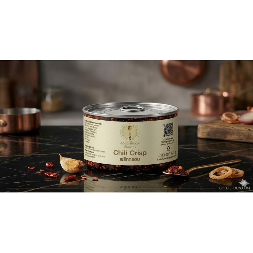 พริกกรอบ 1 กระปุก 1btl Chili Crisp พริกกรอบคุณภาพสูง รสชาติอร่อย ใช้ได้กับทุกเมนู Gold Spoon | Shopee Thailand