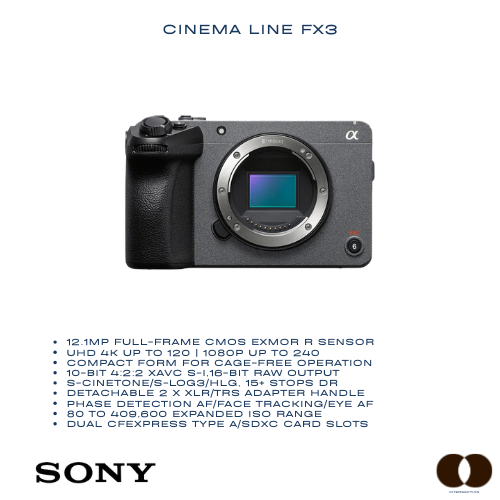 SONY Cinema Line FX3 / FX3A (ประกันศูนย์ไทย) | Shopee Thailand