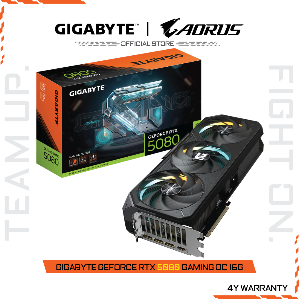 GIGABYTE GeForce RTX 5080 GAMING OC 16G (VGA Card) GV-N5080GAM OC-16GD-1.0