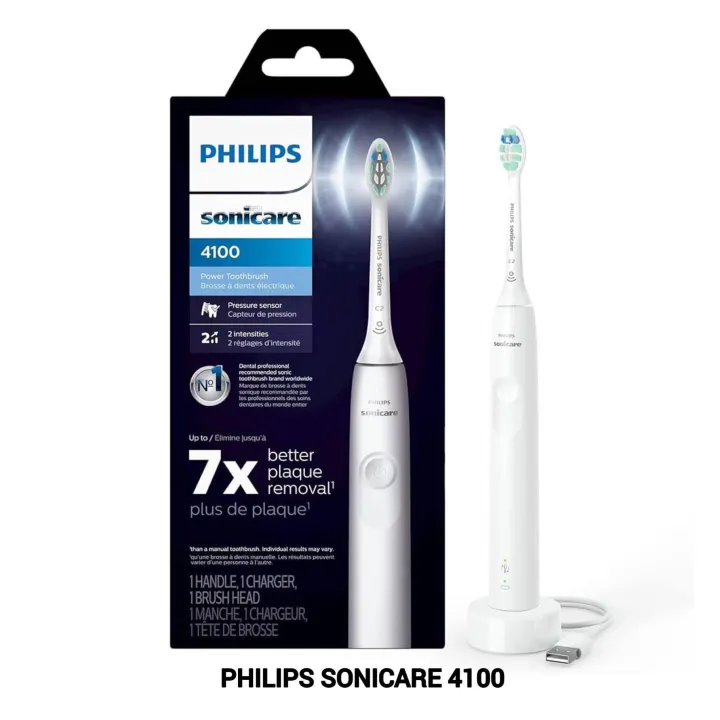Philips Sonicare 4100 Rechargeable Electric Toothbrush, with Pressure Sensor HX3681 | Lazada Thailand