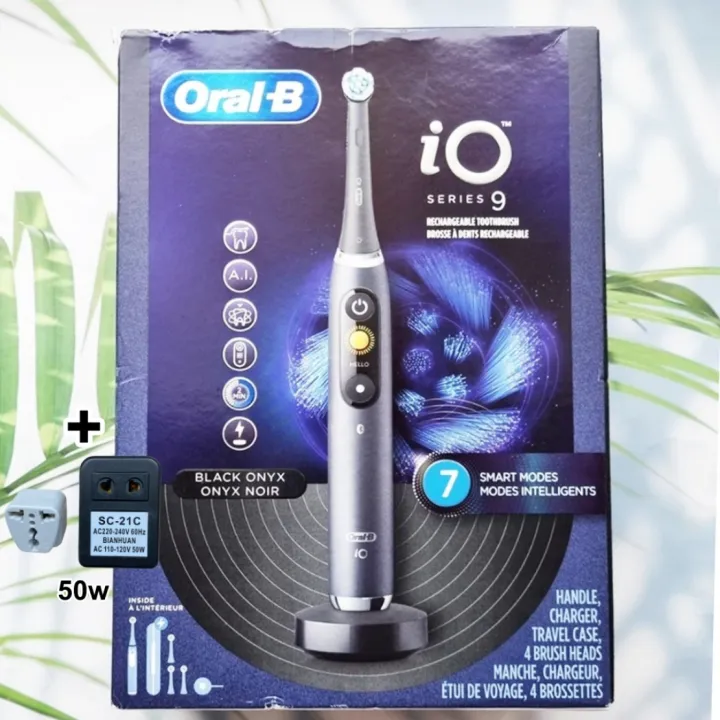 (Oral-B®) iO Series 9 Electric Toothbrush แปรงสีฟันไฟฟ้าออรัลบี ซีรีส์ 9 แบบชาร์จได้ 7 โหมดอัจฉริยะ | Lazada Thailand