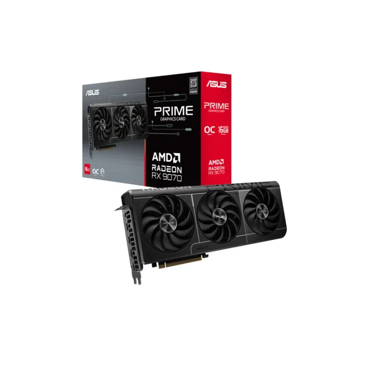 ASUS PRIME VGA (การ์ดแสดงผล) RADEON RX 9070 OC EDITION 16GB GDDR6 (PRIME-RX9070-O16G) | Lazada Thailand