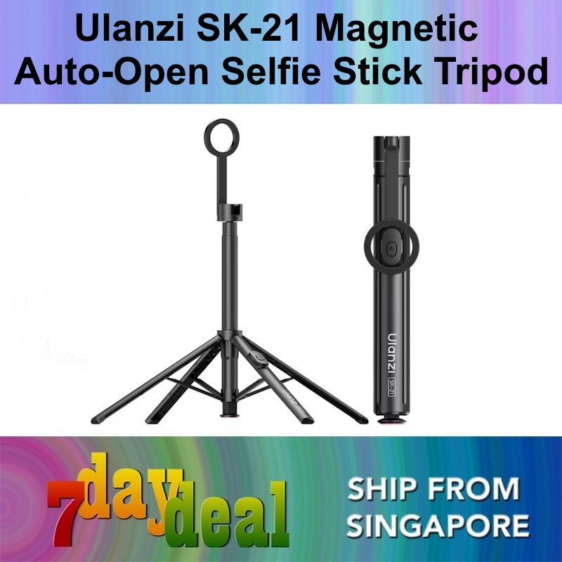Ulanzi SK-21 Magnetic Phone Mount Auto Open Close Selfie Stick ขาตั้งกล้อง (M103) | Shopee Thailand