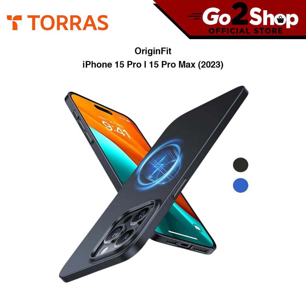 TORRAS OriginFit Magnetic Slim Fit Designed Case สําหรับ iPhone 15 Pro/15 Pro Max (2023) | Shopee Thailand