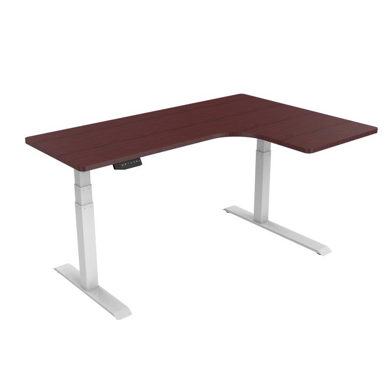 FlexiSpot Dual Motors Electric Height Adjustable Desk - L Shaped (E3L Frame + Desktop) | Shopee Thailand