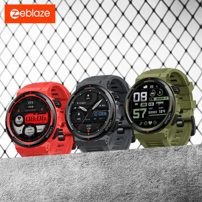 ❤ Zeblaze Ares 3 Plus 1.43'' HD AMOLED Display Smartwatch Voice Calling New 3D Interactive 100+ | Shopee Thailand