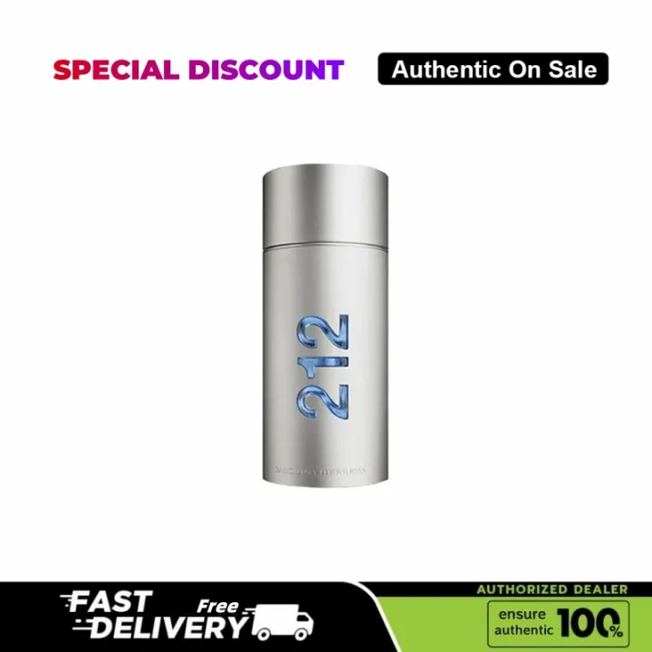 Origina CAROLINA HERRERA 212 MEN NYC EDT PERFUME SPRAY 100ML | Lazada Thailand