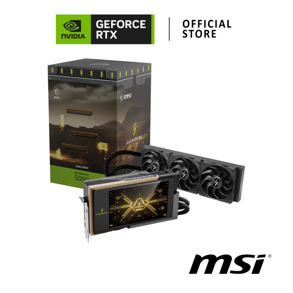 MSI GeForce RTX™ 5090 32G LIGHTNING Z VGA Card การ์ดจอ | Shopee Thailand
