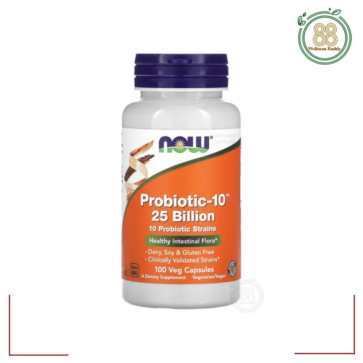 NOW Foods, Probiotic-10™, 100 Veg Capsules แคปซูล | Lazada Thailand