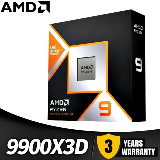 CPU (ซีพียู) AMD RYZEN 9 9900X3D - 12C 24T 4.4-5.5GHz (AMD SOCKET AM5)