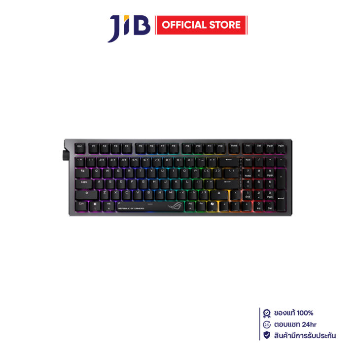 WIRELESS KEYBOARD (คีย์บอร์ดไร้สาย) ASUS ROG STRIX MORPH 96 WIRELESS - ROG NX SNOW V2 SWITCH SWITCH RGB EN BLACK | Lazada Thailand