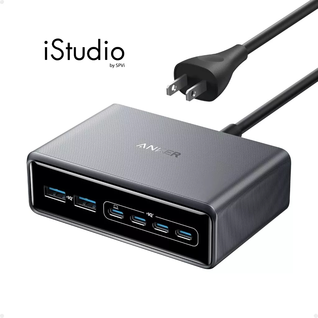 Anker Prime สถานีชาร์จ 200W 6-Ports GaN Prime USB-C Charging Station
