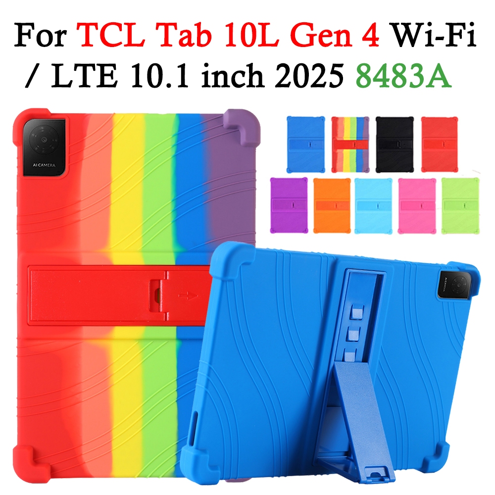 สําหรับ TCL Tab 10L Gen 4 Wi-Fi / LTE 10.1 8483A 2025 ซิลิโคนอ่อนนุ่มหนากันกระแทกกรณีแท็บเล็ต | Shopee Thailand