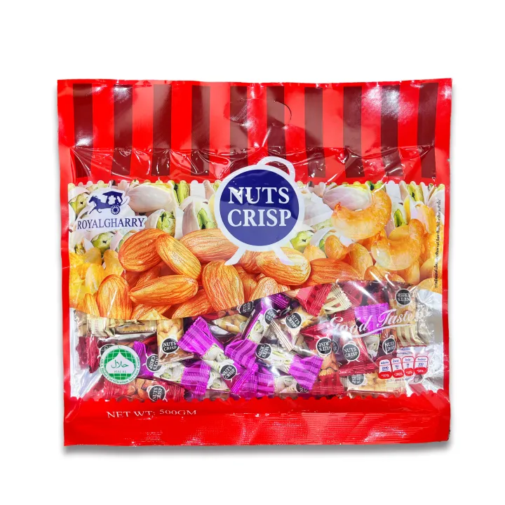 ขนมตุ๊บตั๊บมาเลเซีย NUTS CRISP TWIN-FISH ขนมถั่วอัดแท่งรวมรส 500g | Lazada Thailand