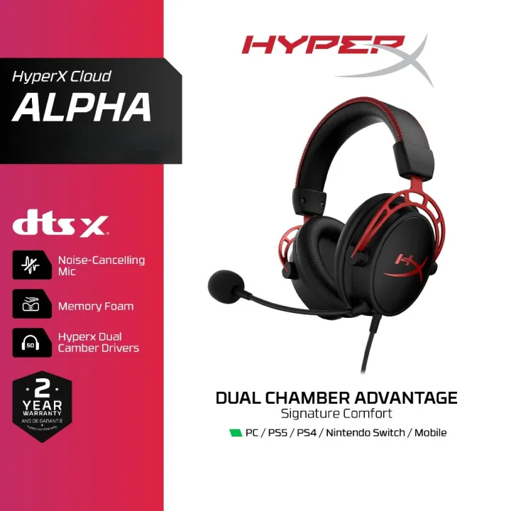 HyperX Cloud Alpha - Gaming Headset หูฟัง หูฟังมีสาย ( 4P5L1AB ) | Lazada Thailand