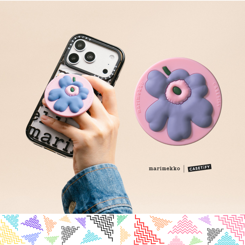 อุปกรณ์ CASETiFY | Marimekko Unikko Collectible Grip Stand [Marimekko] แท้ พร้อมส่ง