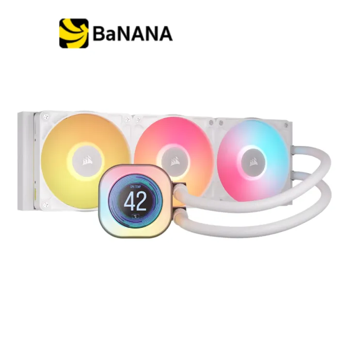 ชุดระบายความร้อนซีพียู Corsair iCUE LINK TITAN 360 RX LCD RGB White by Banana IT | Lazada Thailand