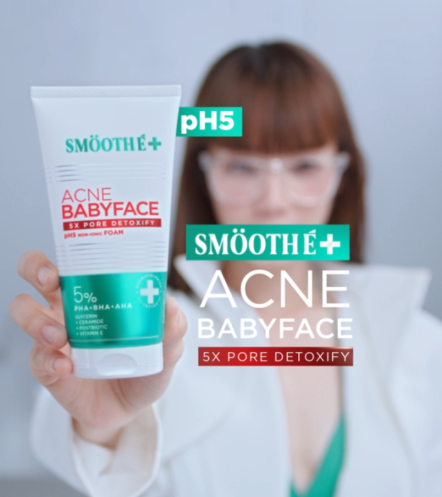 [ใหม่!] Smooth E Babyface Acne-5 Detoxify Non-Ionic Foam 40 / 80 ml. โฟมล้างหน้าดีท๊อกซ์ ด้วยนวัตกรรม Non-Ionic ที่อ่อนโยน | Lazada Thailand