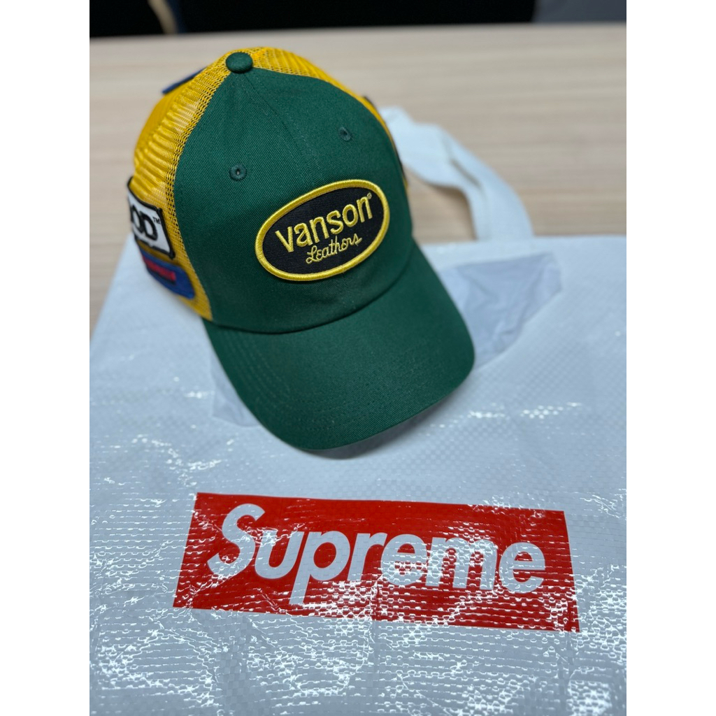 ส่งต่อ New Supreme Hysteric Glamour Vanson Leather Mesh Back 6-Panel สีเขียว Green | Shopee Thailand
