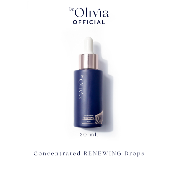 Dr.Olivia Concentrated Renewing Drops 30 ml. (ส่วนผสมของ AHA+BHA ผลัดเซลล์ผิวเก่า เผยผิวใหม่ที่ดูเรียบเนียน) | Lazada Thailand