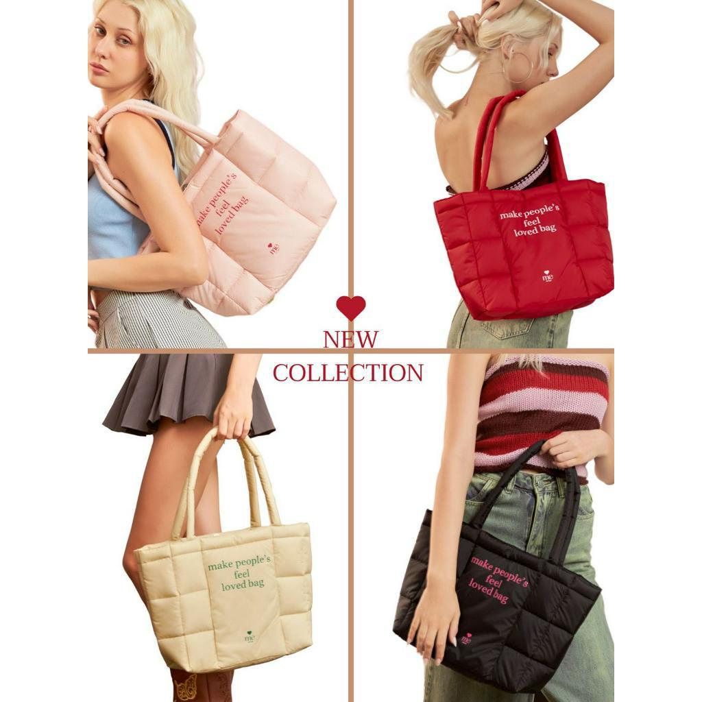 Puffy bag - by memine : กระเป๋านุ่มนิ่มไซค์ใหญ่ New collection | Shopee Thailand