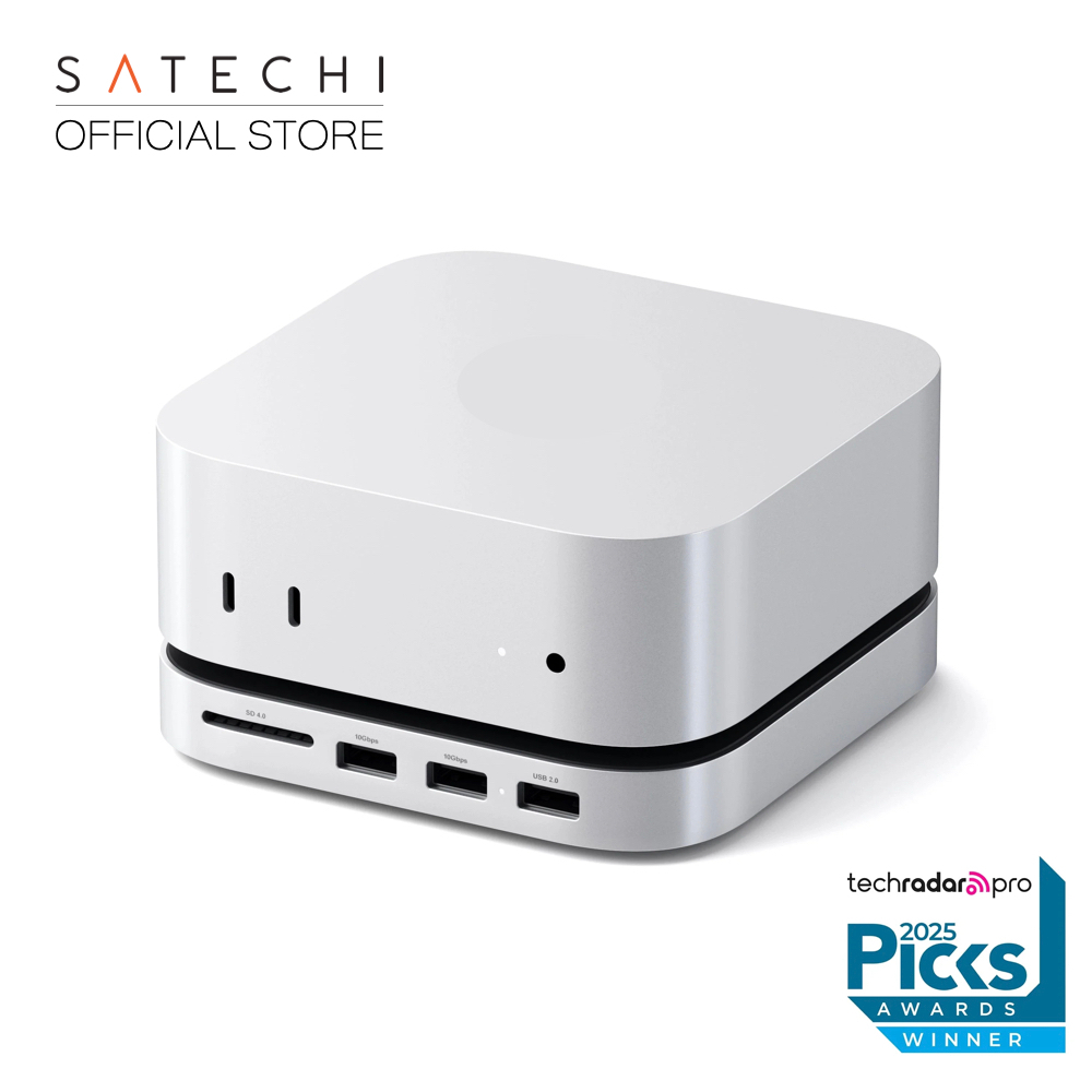 Satechi Mac Mini M4 Stand and Hub with SSD Enclosure | Shopee Thailand