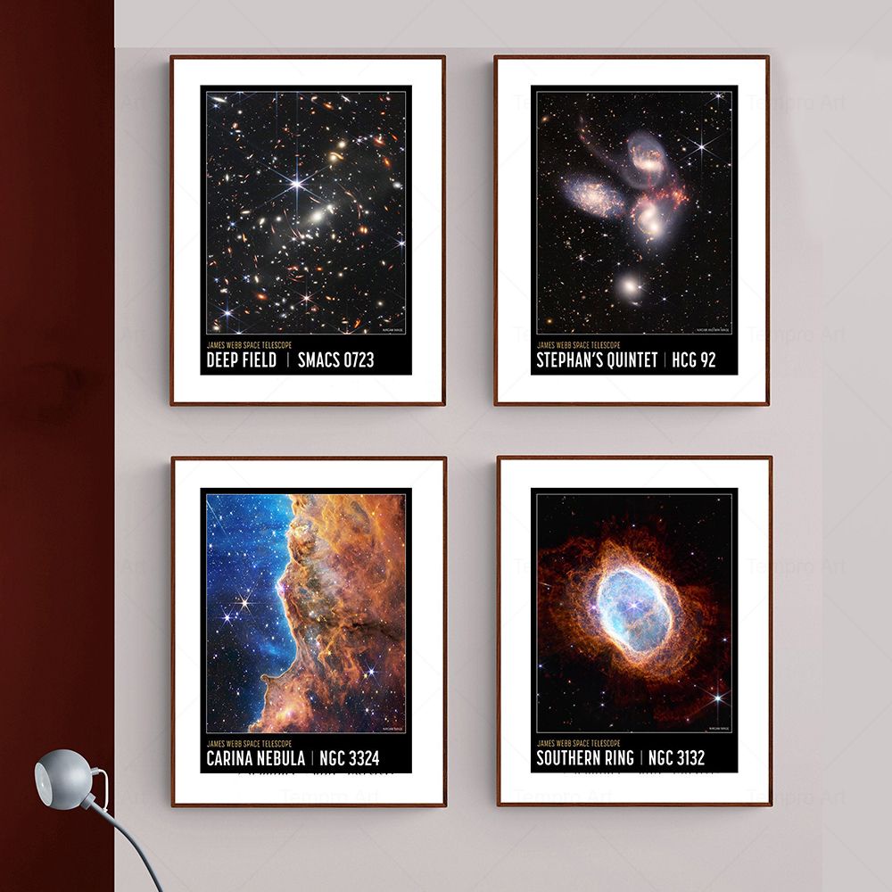James Webb Space Telescope ภาพโปสเตอร์ Interstellar Space ภาพวาดผ้าใบวิทยาศาสตร์ Wall ภาพพิมพ์สําหรับห้องนั่งเล่นตกแต่งบ้าน | Shopee Thailand