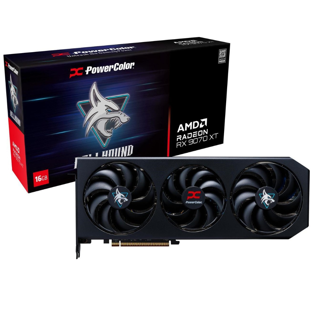 POWERCOLOR Hellhound Radeon RX 9070 XT OC 16GB GDDR6 Graphics Card การ์ดจอ (RX9070XT 16G-L/OC) | Shopee Thailand