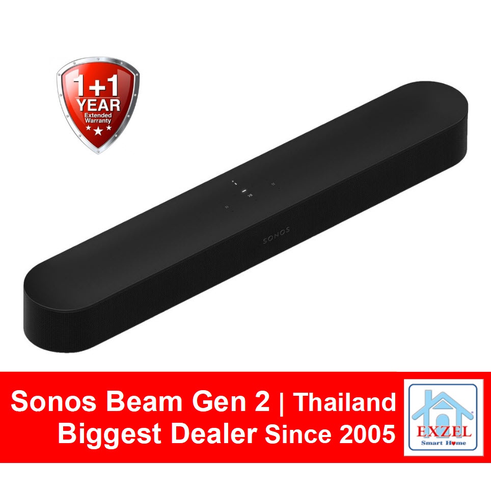 SONOS Beam Gen 2 Soundbar Speaker 2nd Gen: 1Yr + 1 Extra Yr Warranty | Fast 1 Day Ship from Bangkok | Sonos Sound Bar | Shopee Thailand