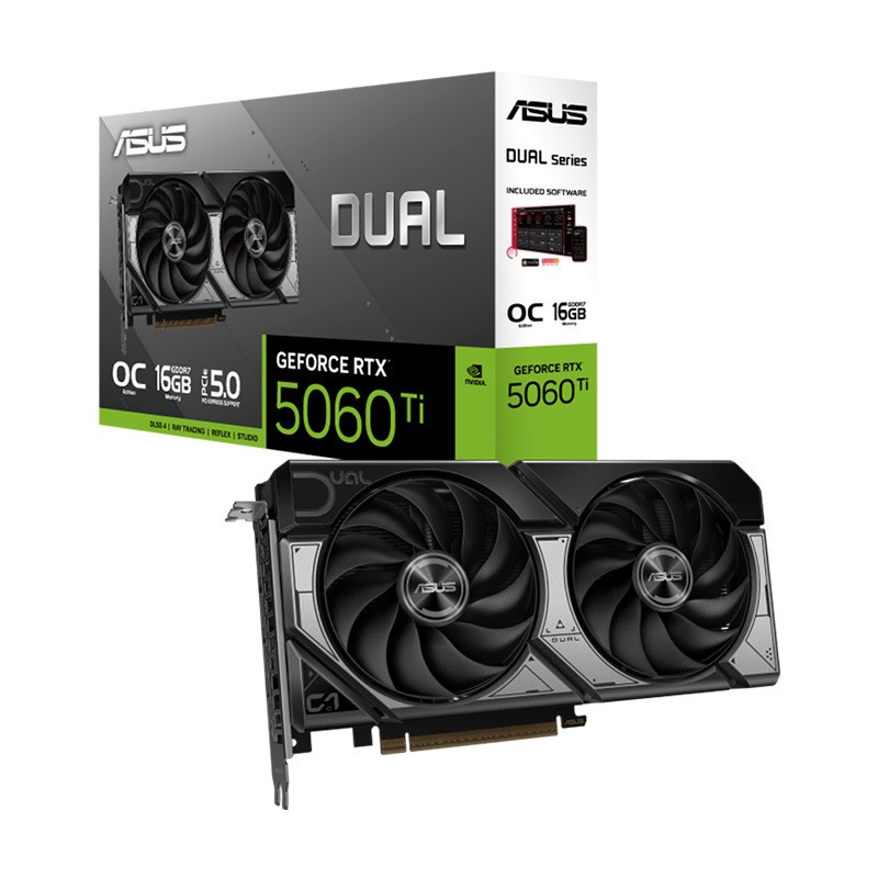 ASUS GEFORCE RTX 5060 Ti DUAL O 16G GDDR7 CR6-001737