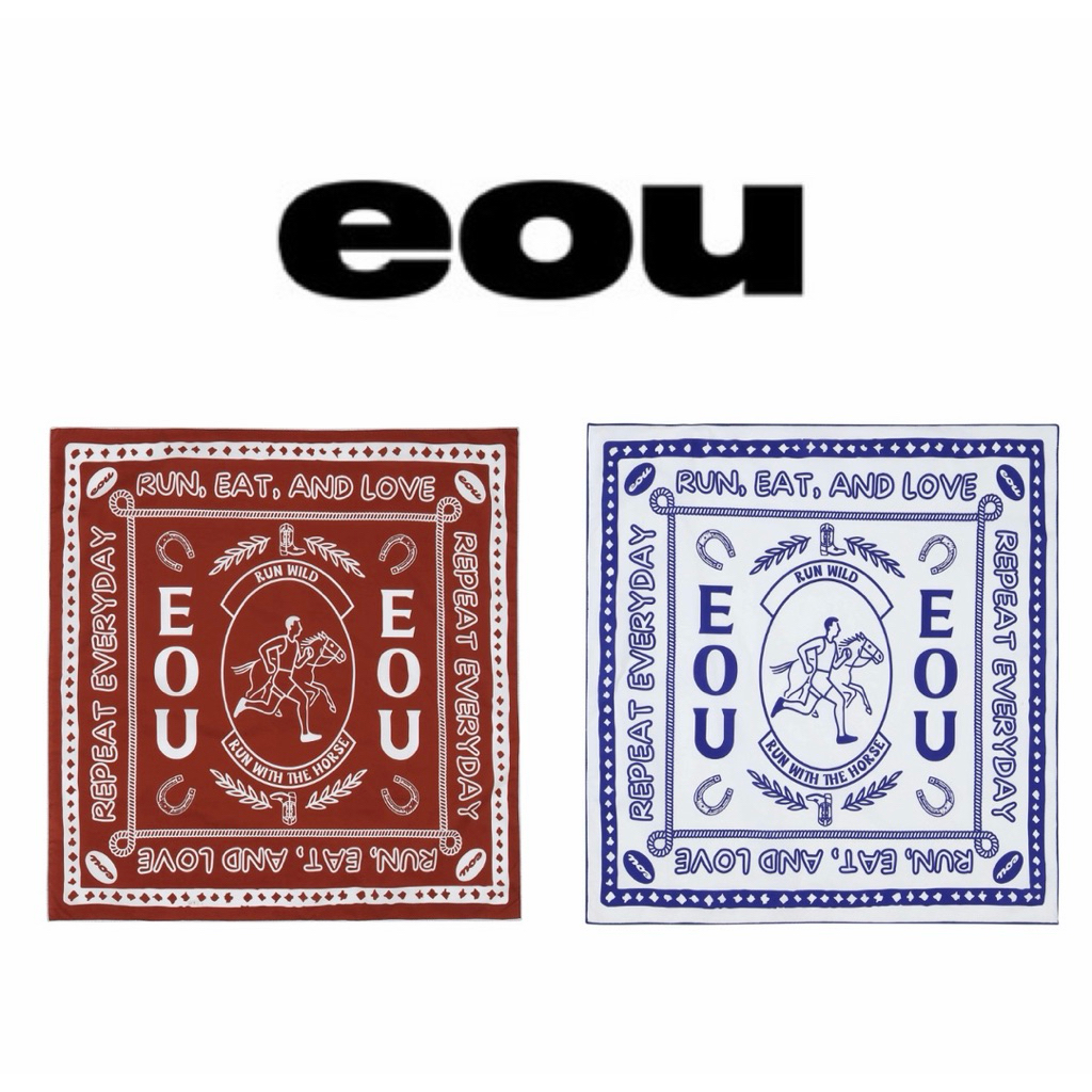 พร้อมส่งผ้าโพกหัว bandana แบรนด์ eou ของแท้จากเกาหลี 🇰🇷