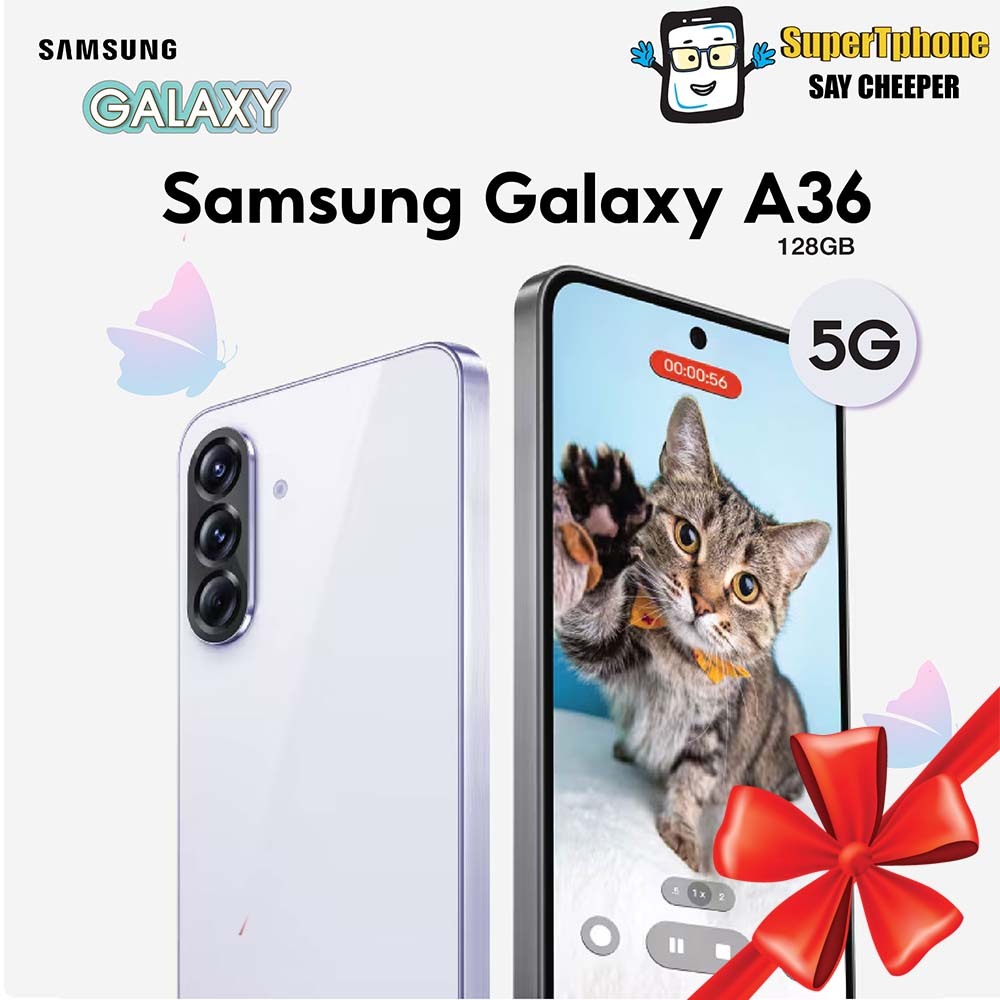 Samsung Galaxy A36 รุ่น 5G (8/128GB)ถ่าย VDO 4K คมชัดทุกเฟรม(By Shopee  SuperTphone1234)