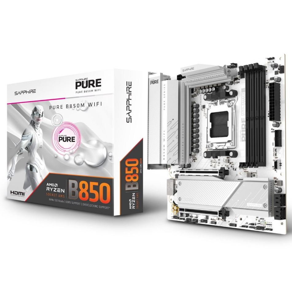 SAPPHIRE PURE B850M WIFI (AM5) MAINBOARD | Shopee Thailand