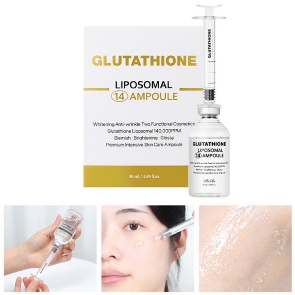 RiRe Glutathione Liposomal 14 Ampoule (50ml) Premium Brightening & Hydrating Care Korea