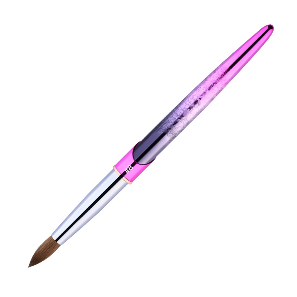 ธรรมชาติ 100% Kolinsky Sable Brush - แปรงเพ้นท์เล็บอะคริลิค (ขนาด #8) | Shopee Thailand