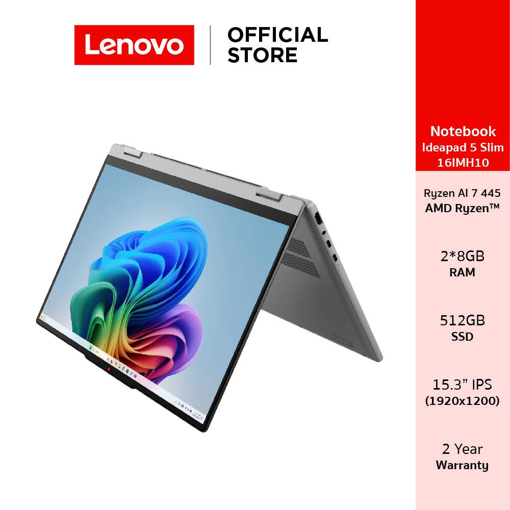 Lenovo Ideapad 5 2-IN-1 15AGP11(83UM0005TA)Notebook Ryzen AI 7 445 RAM 16GB SSD 512GB 15.3" IPS | Copilot+ PC